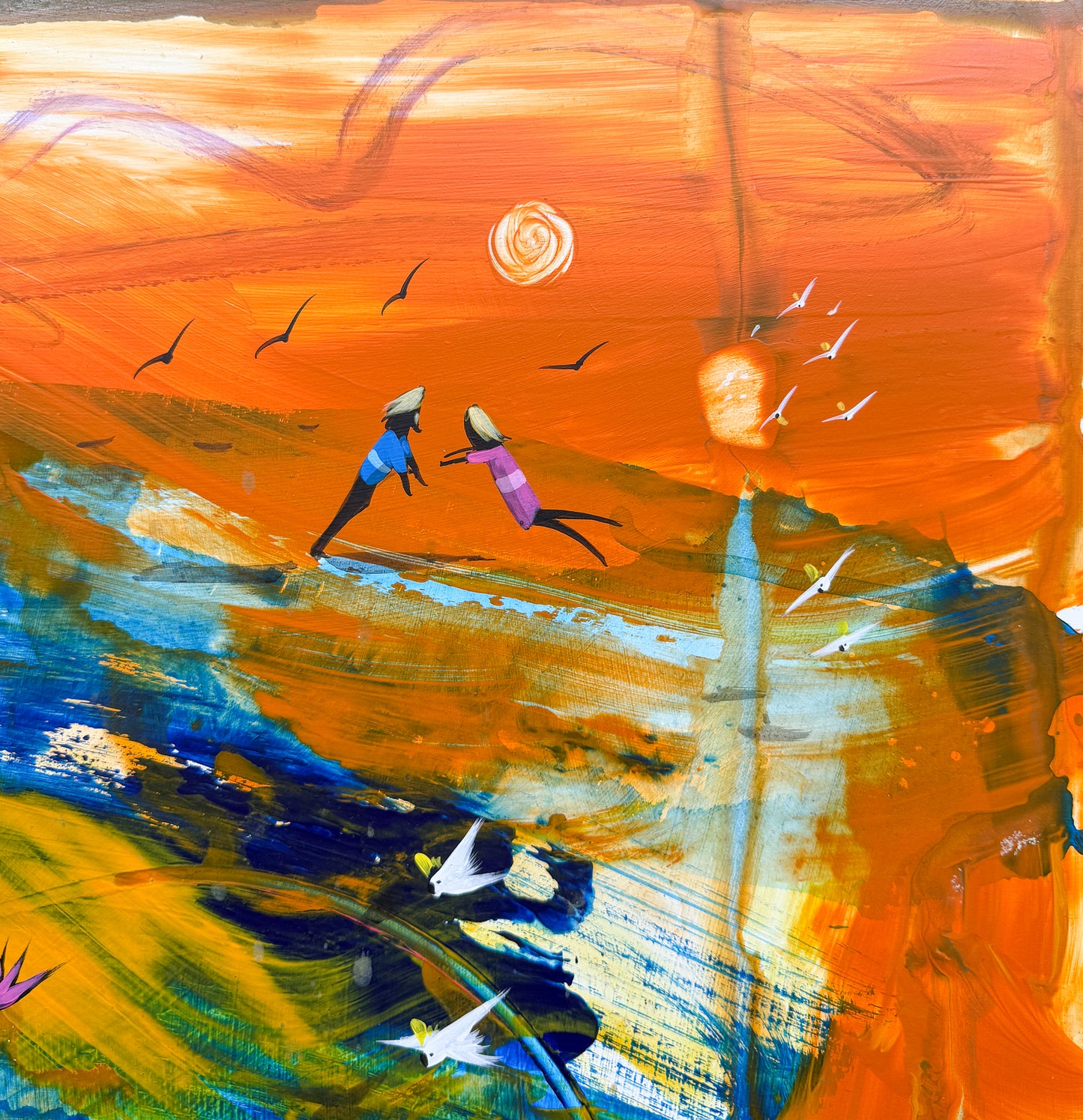 Reaching Out. 120 x 95 cm