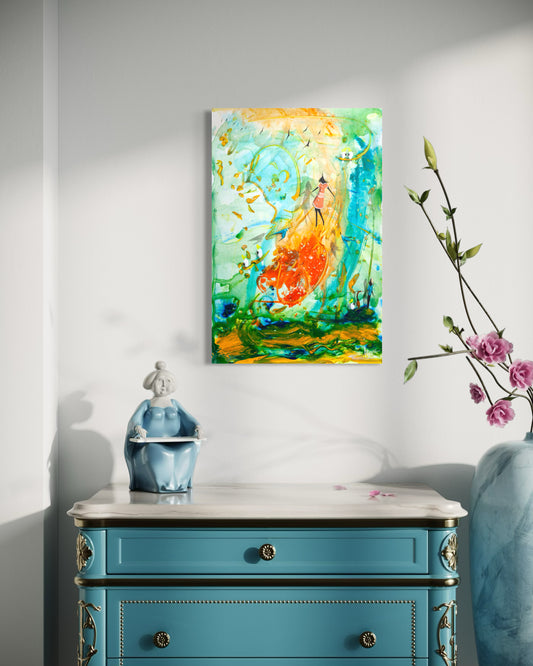 Learning To Fly. 60 x 40 cm