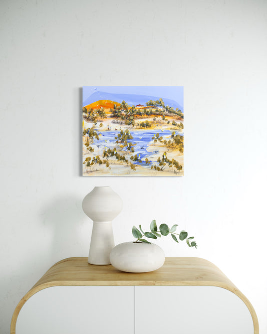 Watching The Water. 40 x 45 cm