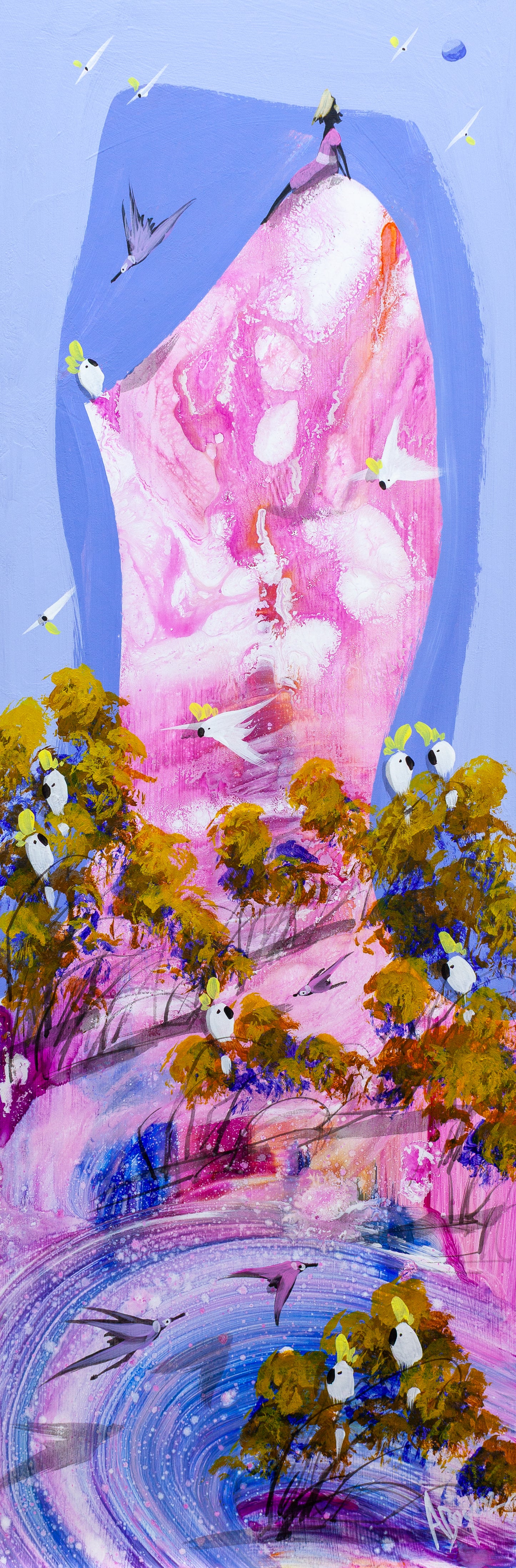 On Her Mountain  60 x 20 cm