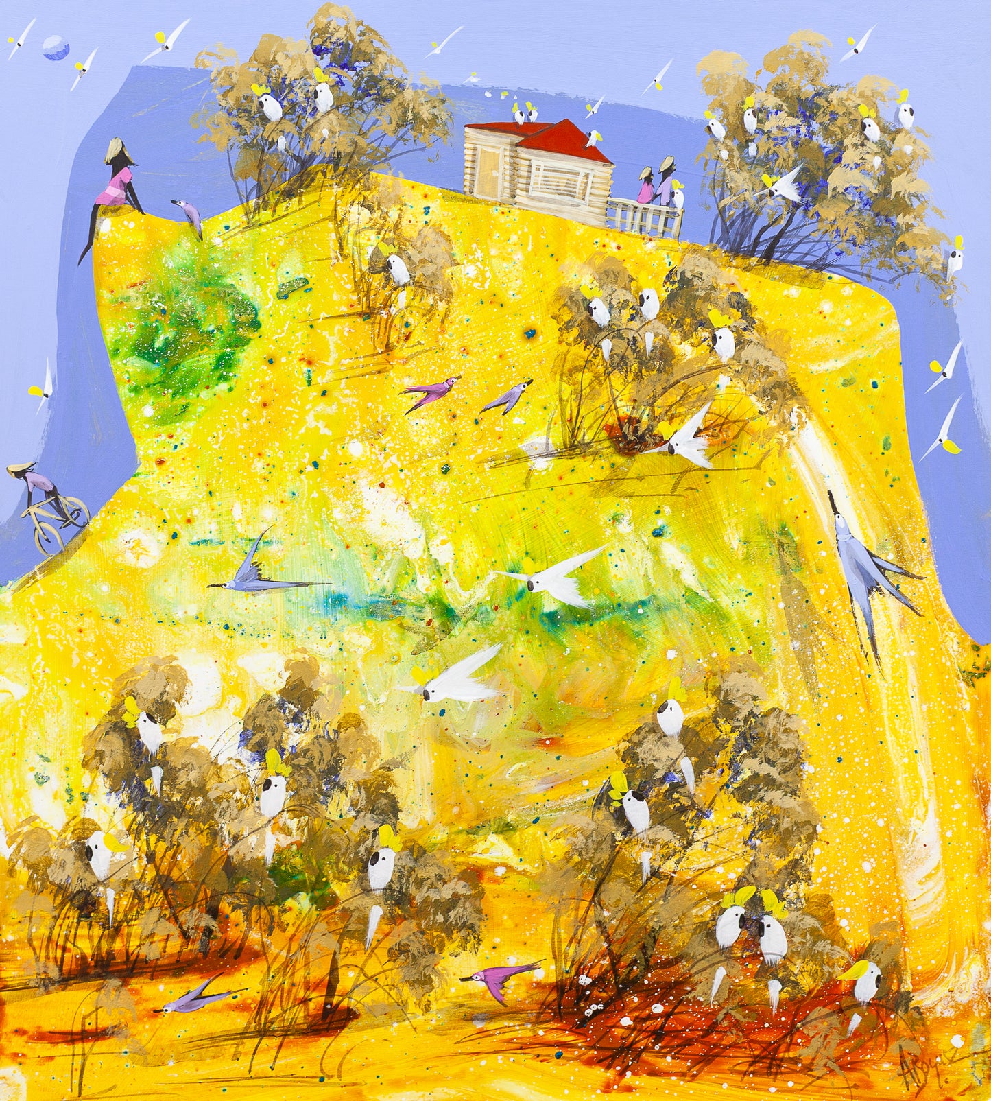 The Hill Is Alive  50 x 45 cm