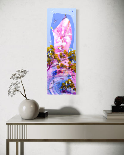 On Her Mountain  60 x 20 cm