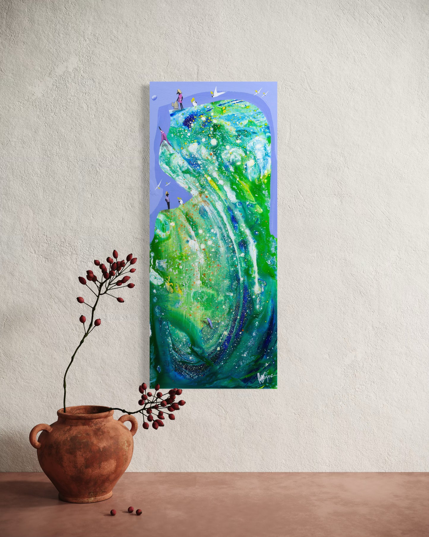 Lonely Bird  60 x 25 cm