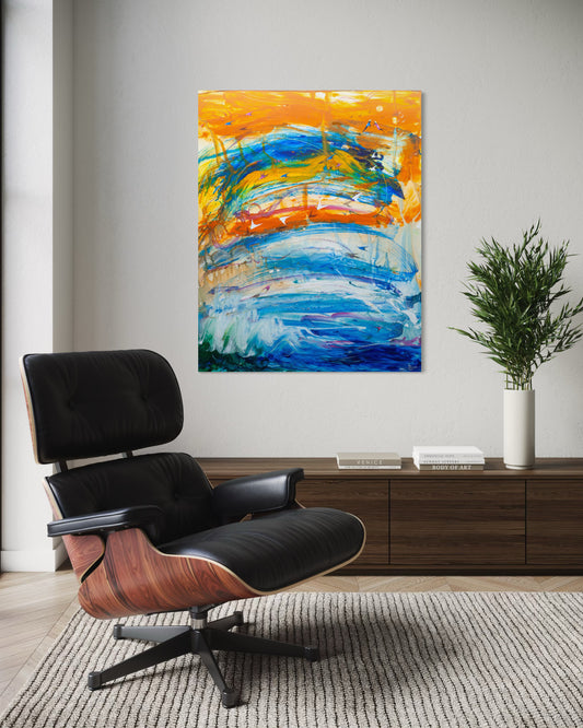 Reaching Out. 120 x 95 cm