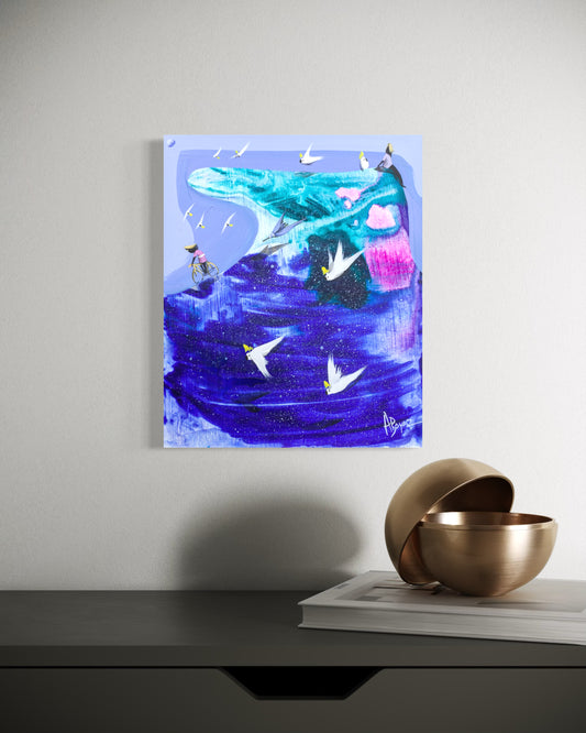Leaving The Blue. 30 x 25 cm