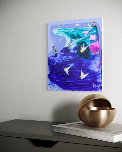 Leaving The Blue. 30 x 25 cm