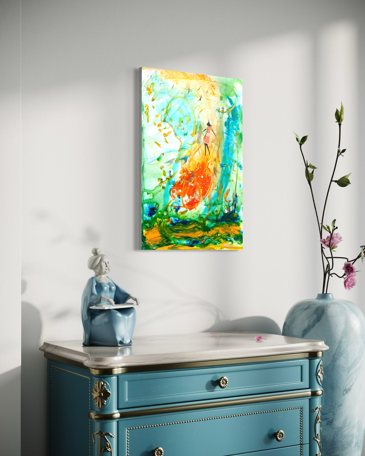 Learning To Fly. 60 x 40 cm
