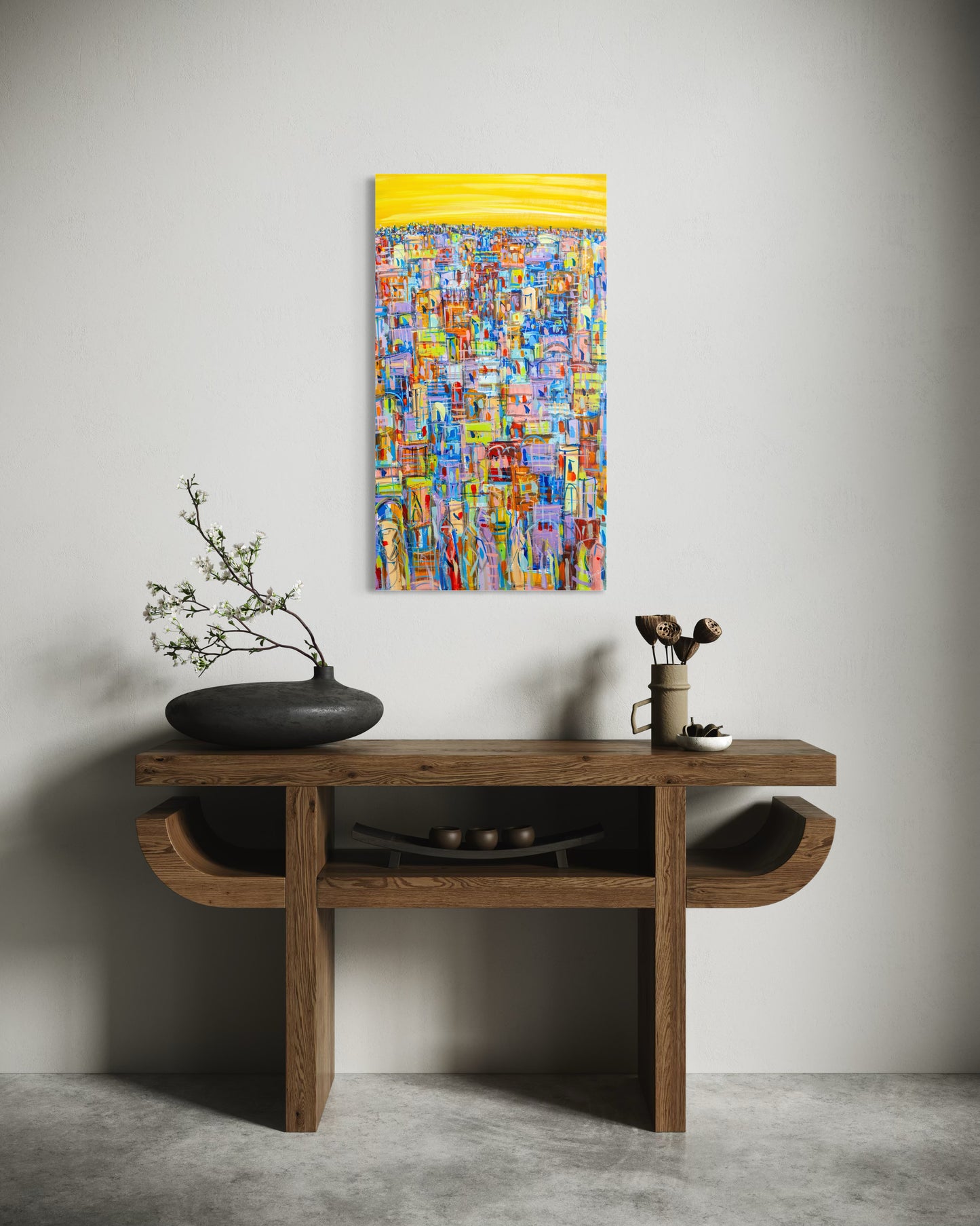 Around The World  90 x 50 cm