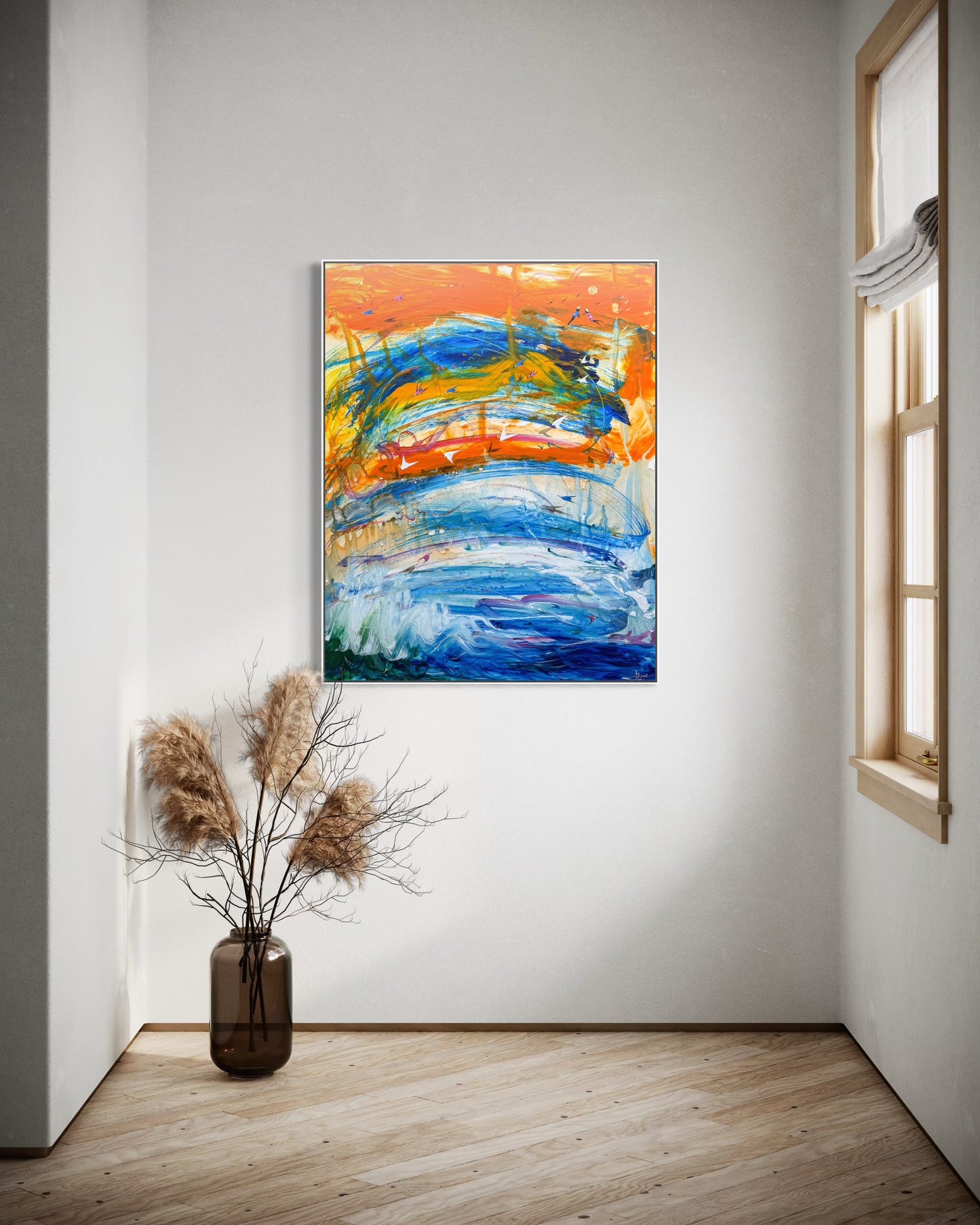 Reaching Out. 120 x 95 cm