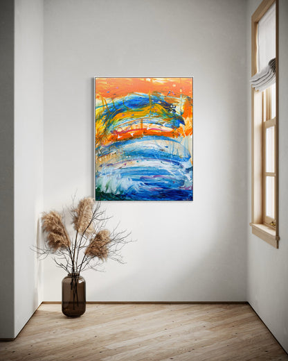 Reaching Out. 120 x 95 cm
